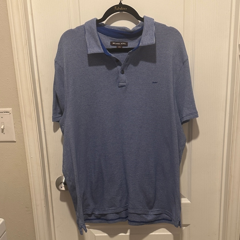 Michael Kors Men's Polo in Blue Tones
